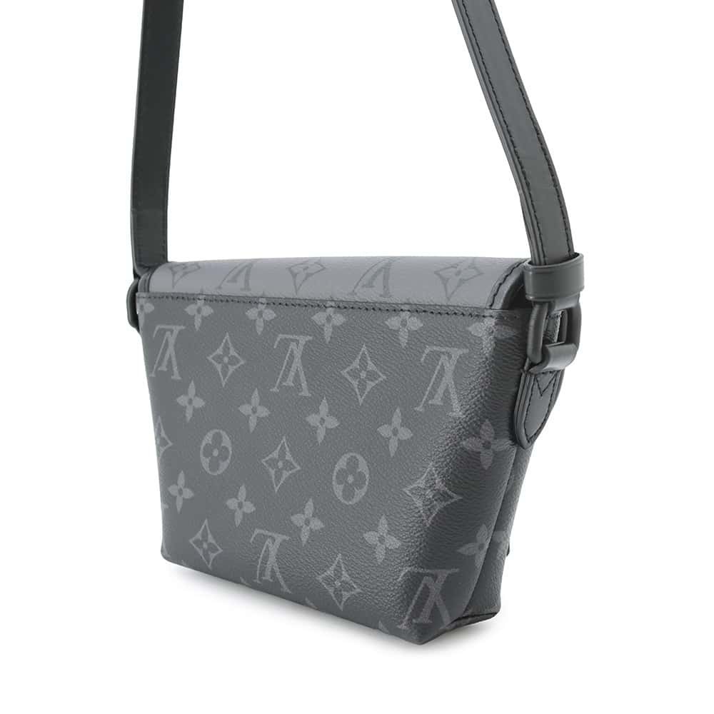 Louis Vuitton Wallet Shoulder Black Eclipse Pulse Bag Wearable Black Reverse